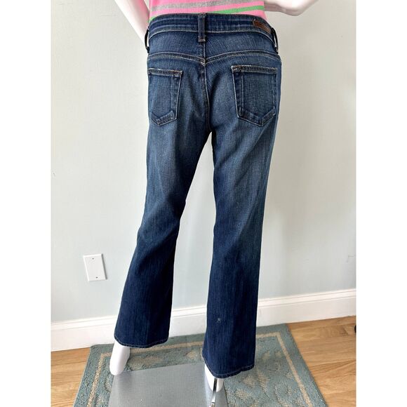 Polo Ralph Lauren Jeans Low Rise Dark Wash Stretch Kelly Bootcut Denim size 6 - Picture 2 of 12